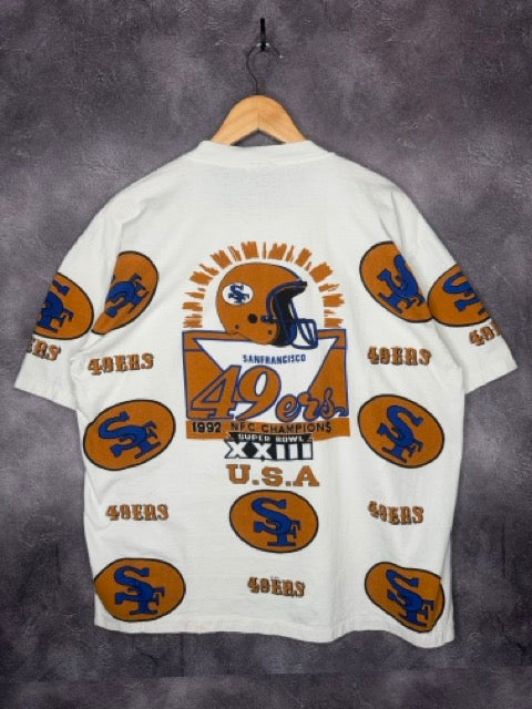 1992 San Fransisco 49ers NFC Champions Super Bowl Tee