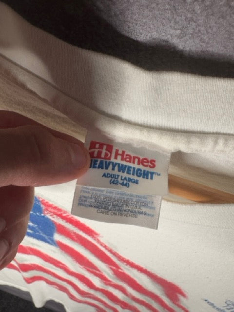 1996 USA Atlanta Olympics US Flag AOP Tee L
